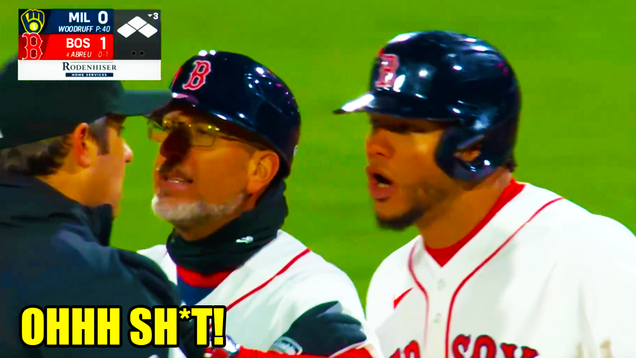 Willson Contreras MAD being hit by Brewers pitcher Brandon Woodruff | Brewers vs Red Sox Highlights