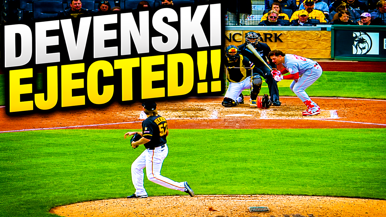 Chris Devenski Ejected following this pitch to Sal Stewart | Reds vs Pirates 2026 Highlights