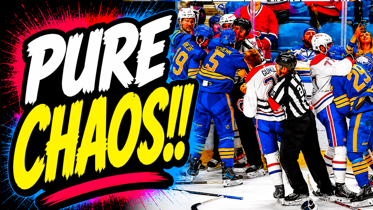 Guhle, Greenway, Veleno, Dach, Krebs, Schenn, Sabres vs Canadiens End of Game Fight 2026 Highlights