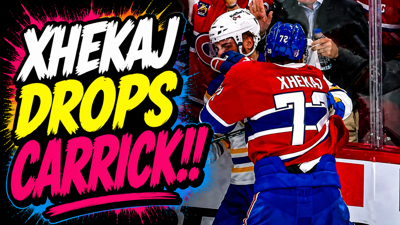 Arber Xhekaj DROPPED Sam Carrick Fight Scrap | Buffalo Sabres vs Montreal Canadiens 2026 Highlights