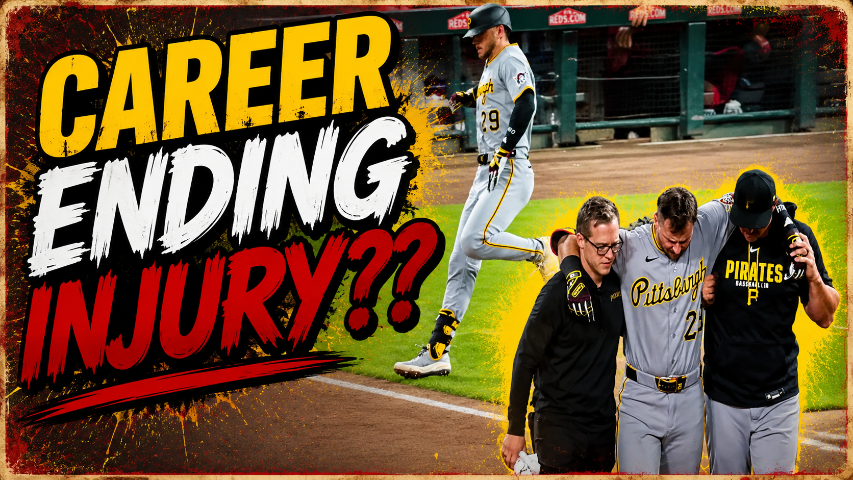 Ryan O’Hearn Injury (Quad Muscle Tear) | Cincinnatti Reds vs Pittsburgh Pirates 2026 Highlights