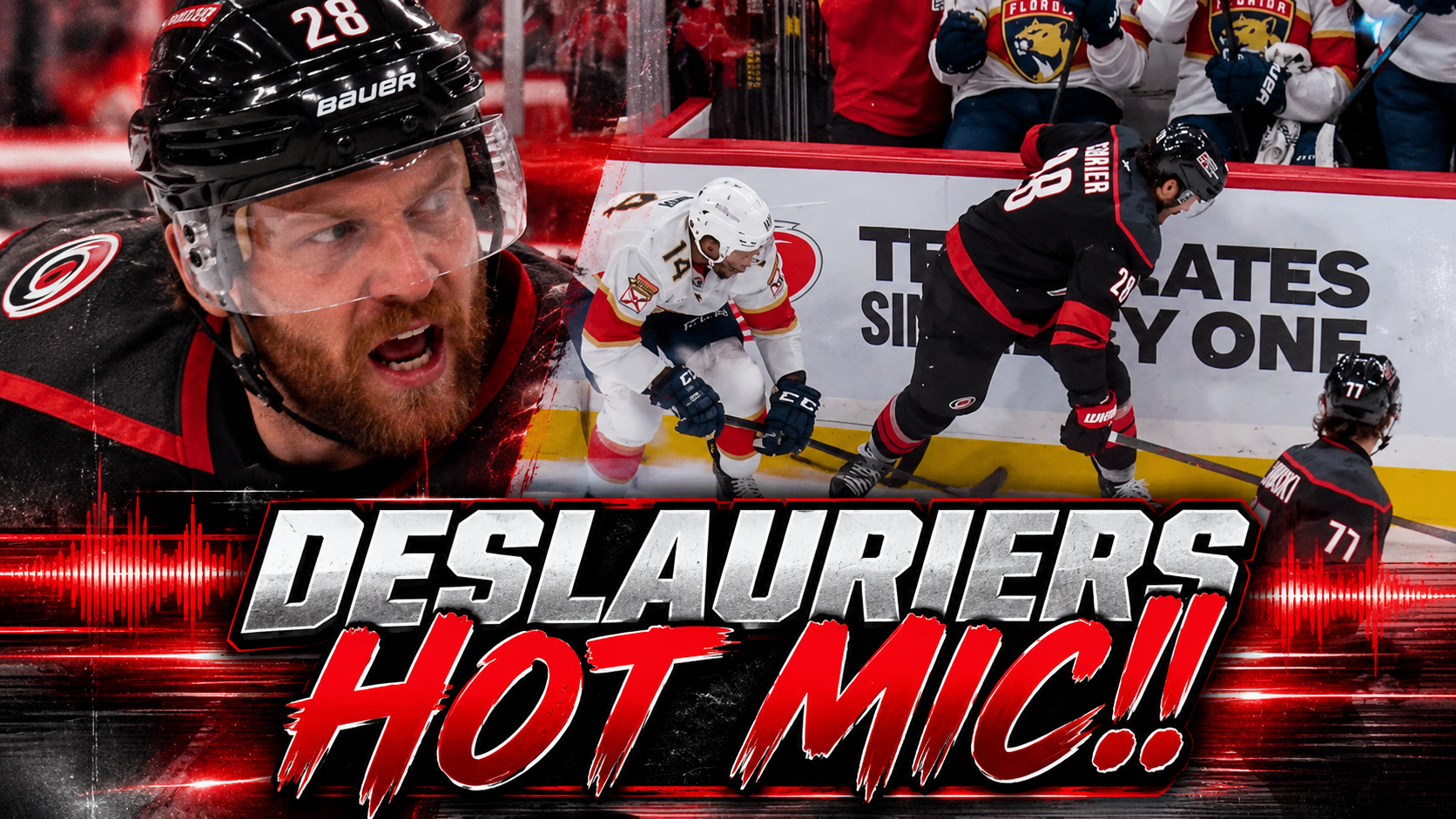 Nicolas Deslauriers Hot Mic’d Up Chirping Panthers Bench | Panthers vs Hurricanes 2026 Highlights