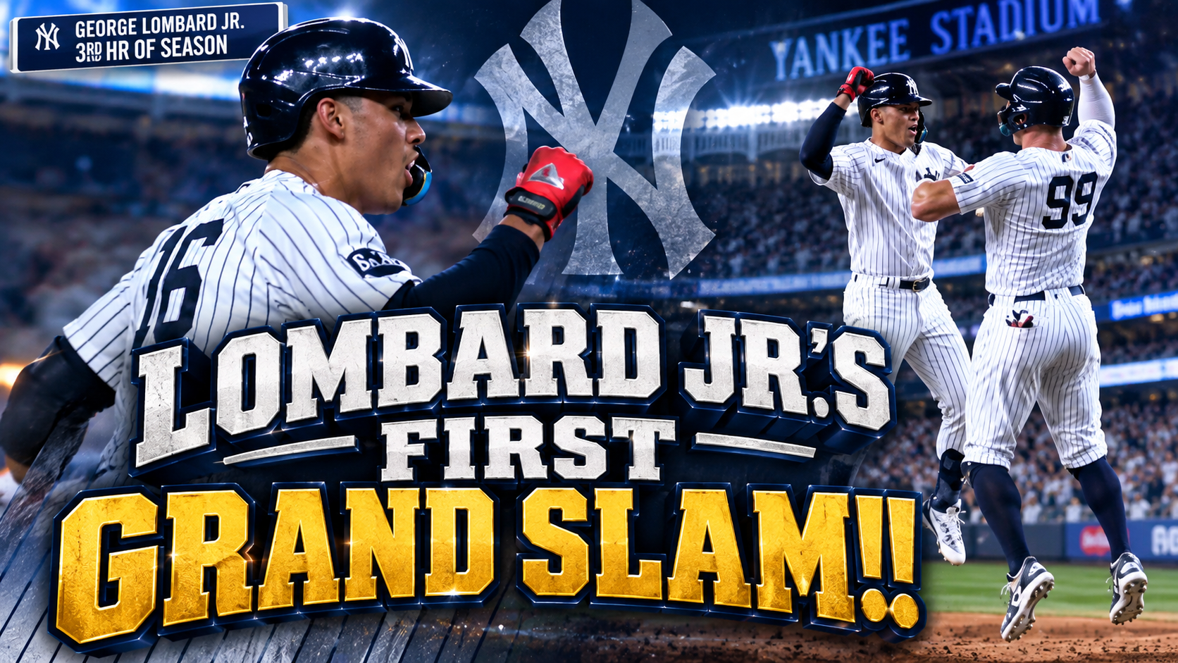 GEORGE LOMBARD JR. HITS THE FIRST YANKEES GRAND SLAM OF 2026 | Yankees vs Rockies Highlights