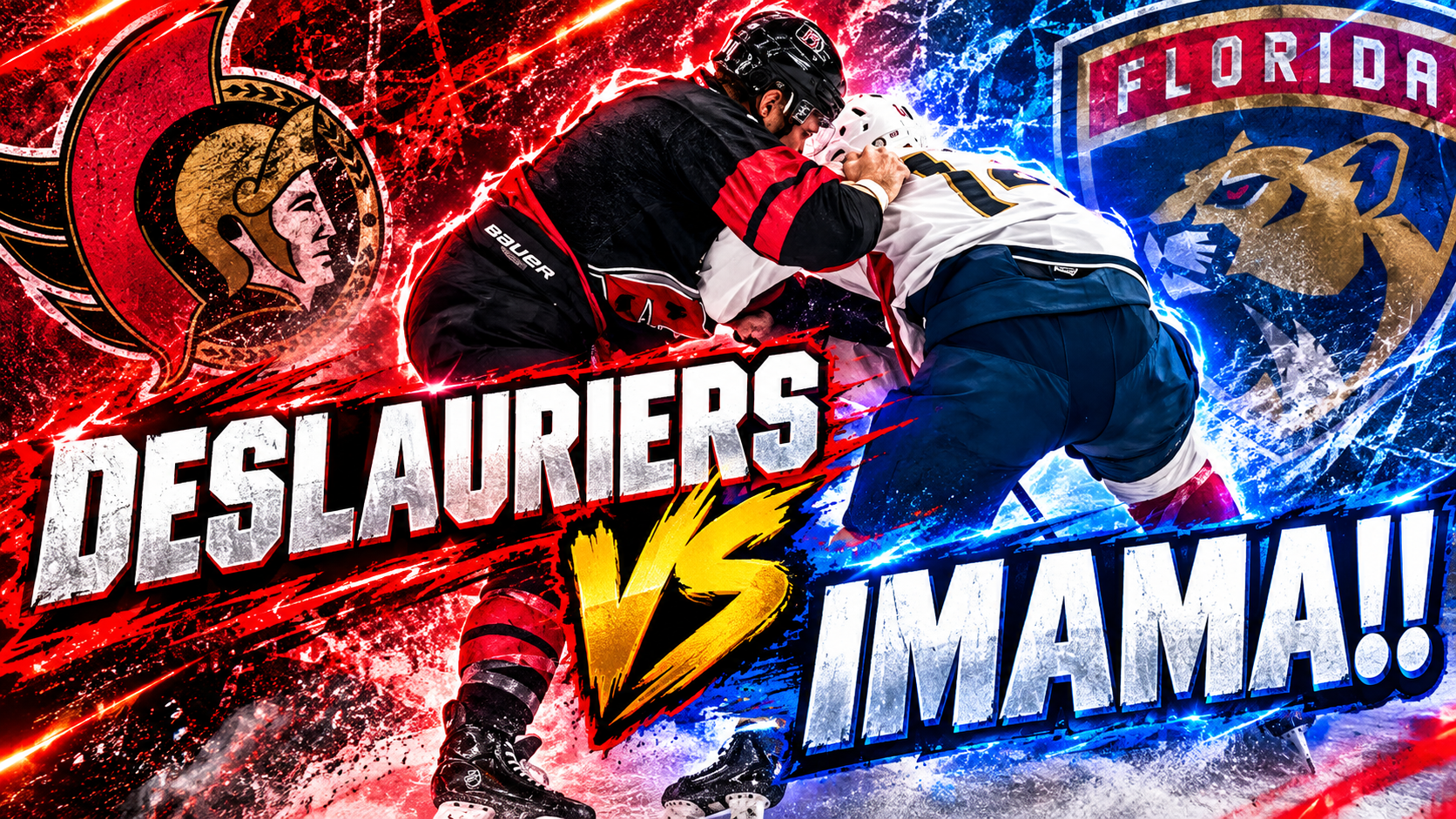 Nicolas Deslauriers Bokondji Imama Fight Scrap | Florida Panthers vs Hurricanes 2026 Highlights