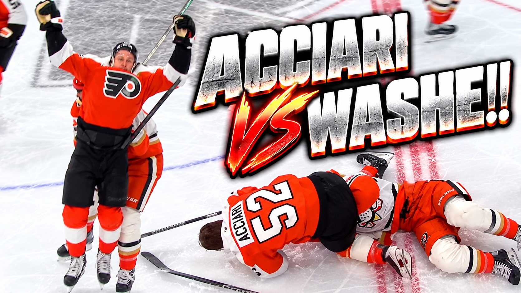 Tim Washe Noel Acciari Fight After Hit on Trevor Zegras | Ducks vs Flyers 2026 Highlights