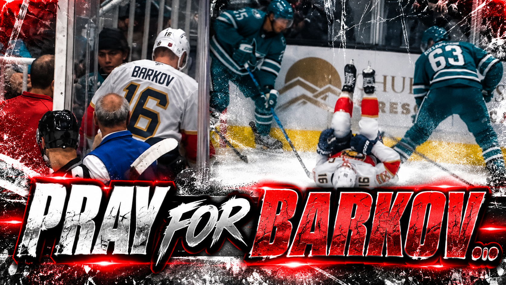 Aleksander Barkov Injury Falls Awkwardly on Ice | Florida Panthers vs Sharks 2026 Highlights