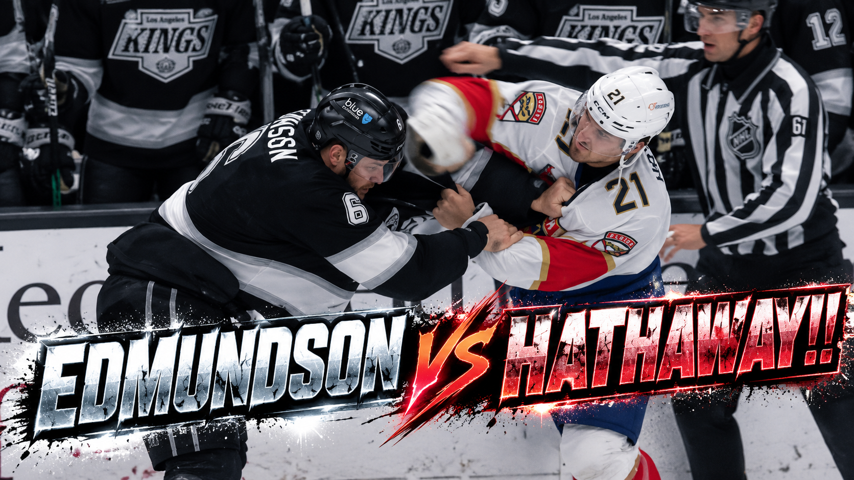 Joel Edmundson Garnet Hathaway Fight Scrap | LA Kings vs Florida Panthers 2026 Highlights