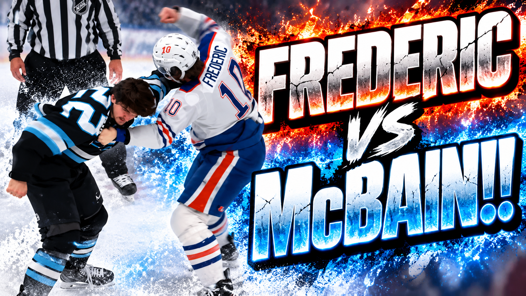 Trent Frederic Jack McBain Fight Scrap | Utah Mammoth vs Edmonton Oilers 2026 Highlights