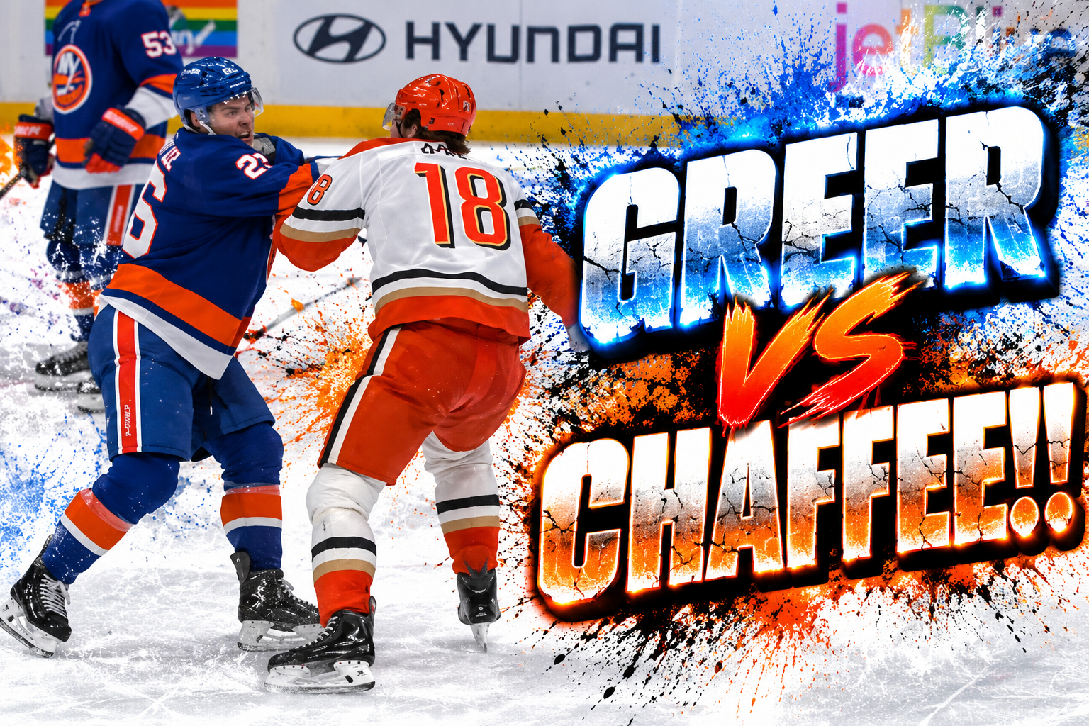 AJ Greer Mitchell Chaffee Fight Scrap | Anaheim Ducks vs New York Islanders 2026 Highlights