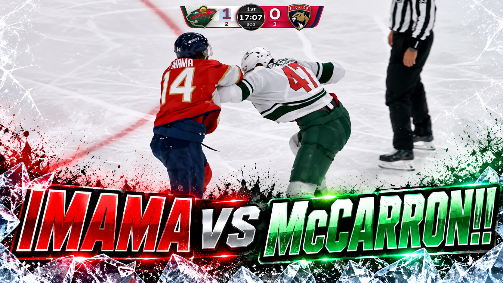 Michael McCarron Boko Imama Fight Scrap | Minnesota Wild vs Florida Panthers 2026 Highlights