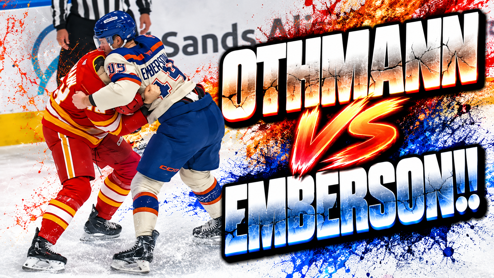 Ty Emberson Brennan Othmann Fight Scrap | Edmonton Oilers vs Calgary Flames 2026 Highlights