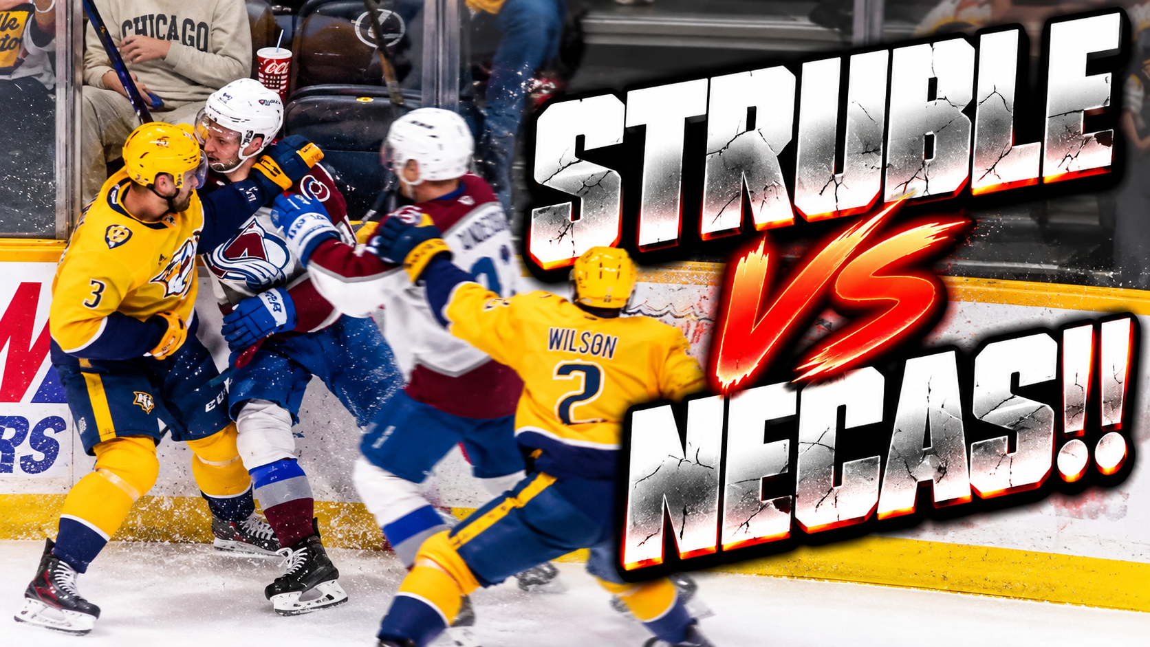 Jayden Struble Martin Necas Fight Scrap | Nashville Predators vs Colorado Avalanche 2026 Highlights