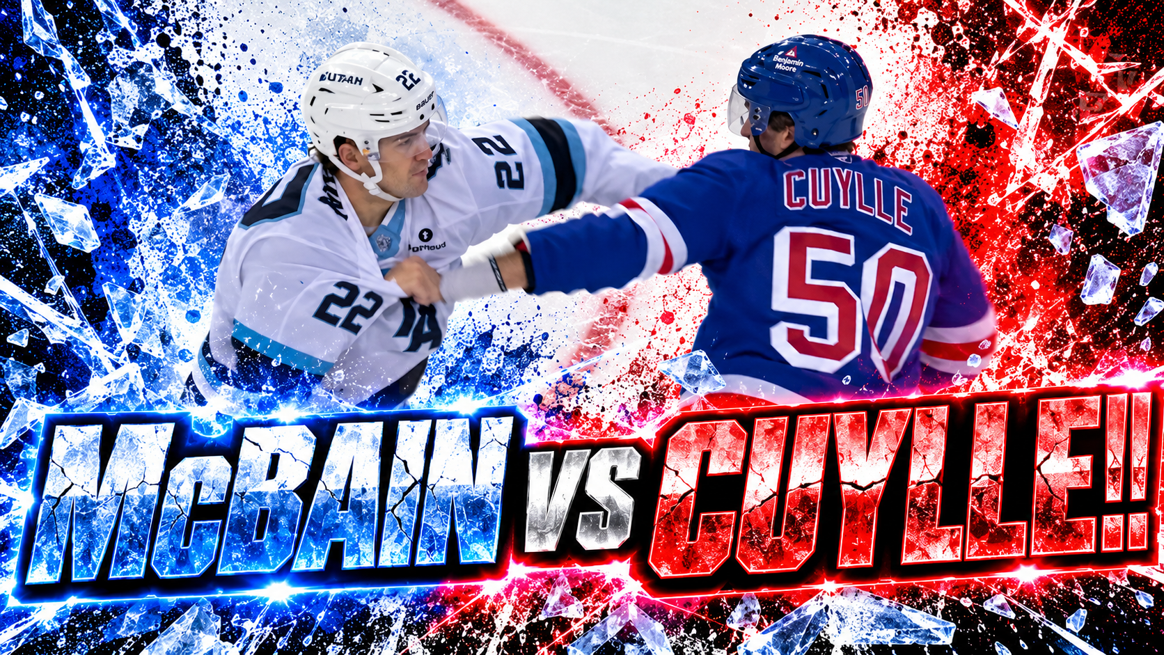 Jack McBain Will Cuylle Fight Scrap | New York Rangers vs Utah Mammoth 2026 – 2027 Highlights