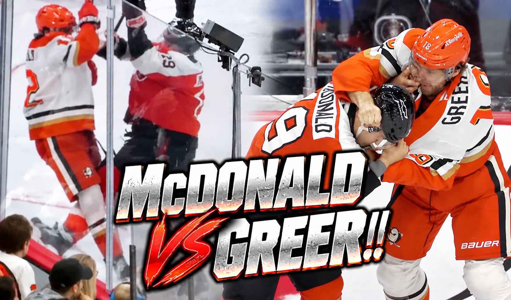 Hunter McDonald AJ Greer Fight After Sam Colangelo Hit | Philadelphia Flyers vs Ducks 2026 Highlights