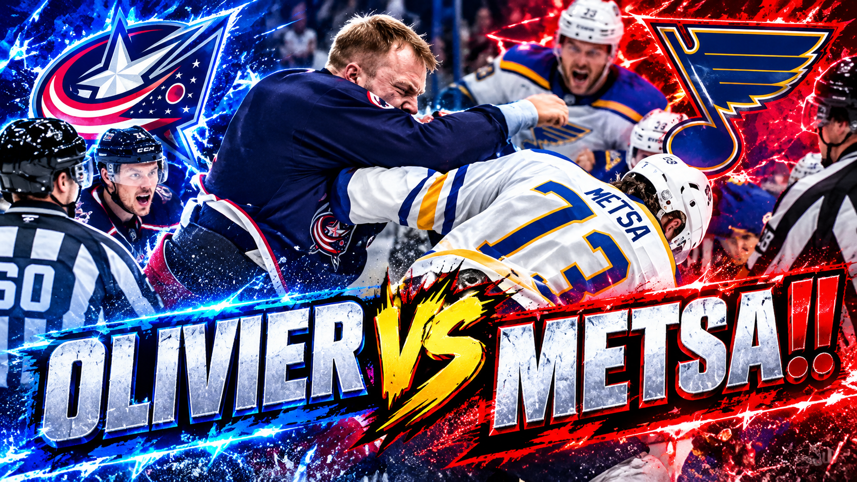 Mathieu Olivier Zach Metsa Fight Scrap | Buffalo Sabres vs Columbus Blue Jackets 2026 Highlights