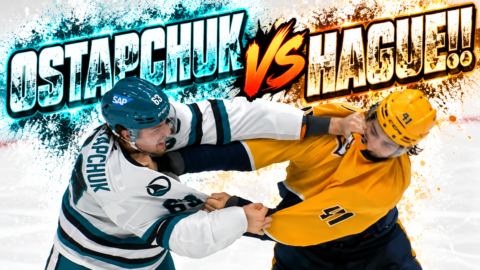 Zack Ostapchuk Nicolas Hague Fight Scrap | San Jose Sharks vs Nashville Predators 2026 Highlights