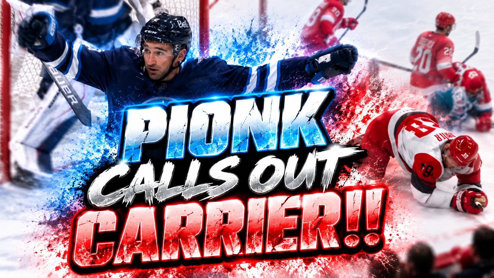 Neal Pionk called a dive on William Carrier by imitating him | Jets vs Hurricanes 2026 Highlights