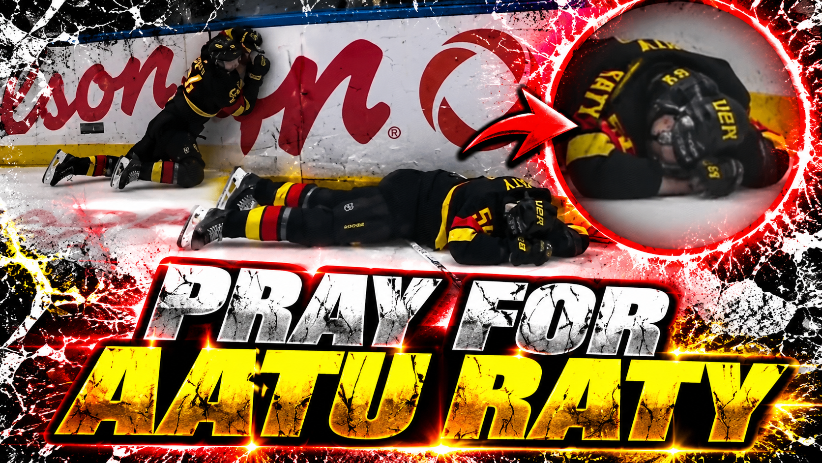 Kevin Bahl Hit on Aatu Raty Injury into Boards | Calgary Flames vs Vancouver Canucks 2026 Highlights
