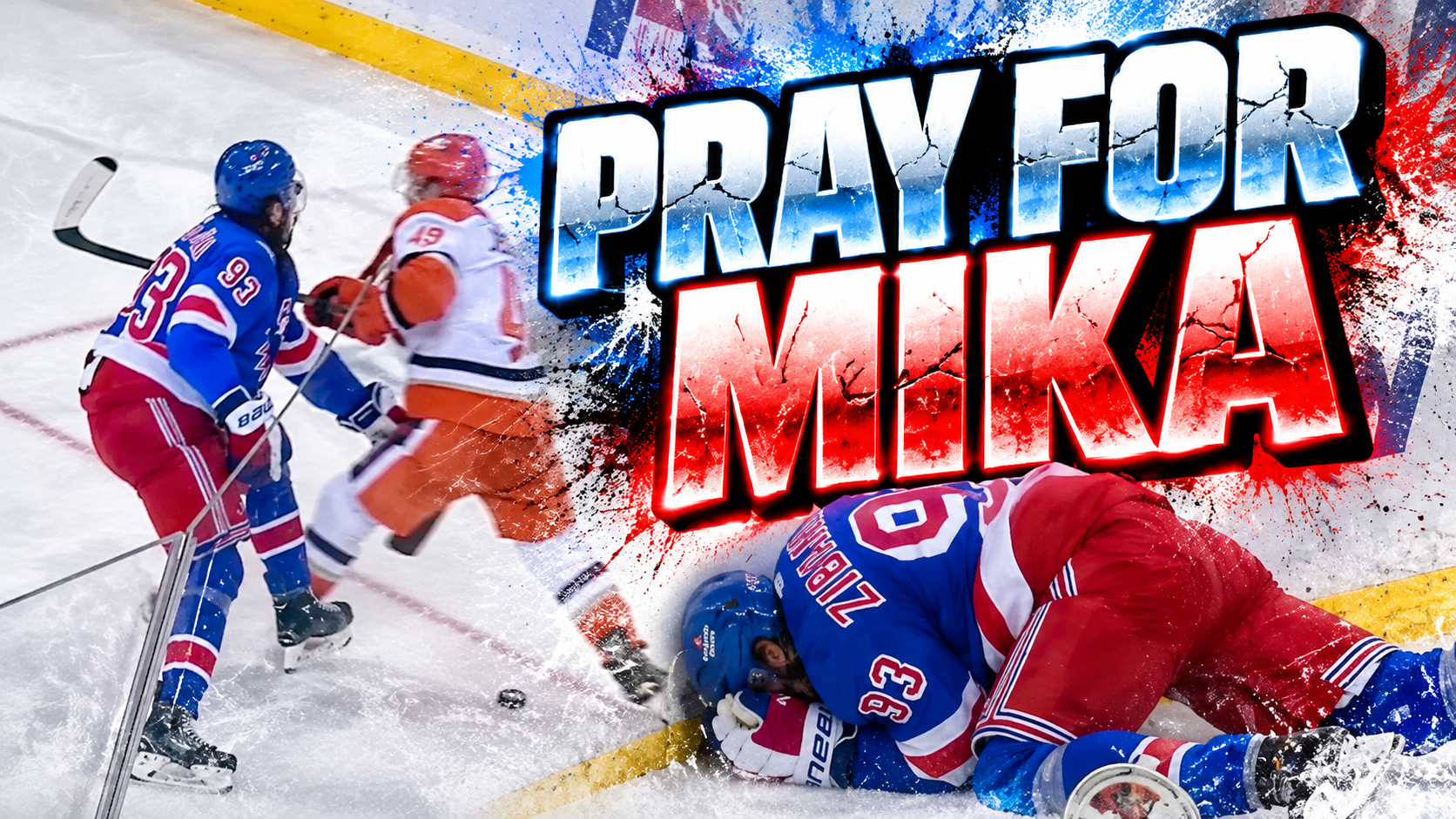 Mika Zibanejad Injury High Sticking from Nick Jensen | Rangers vs Anaheim Ducks 2026 Highlights