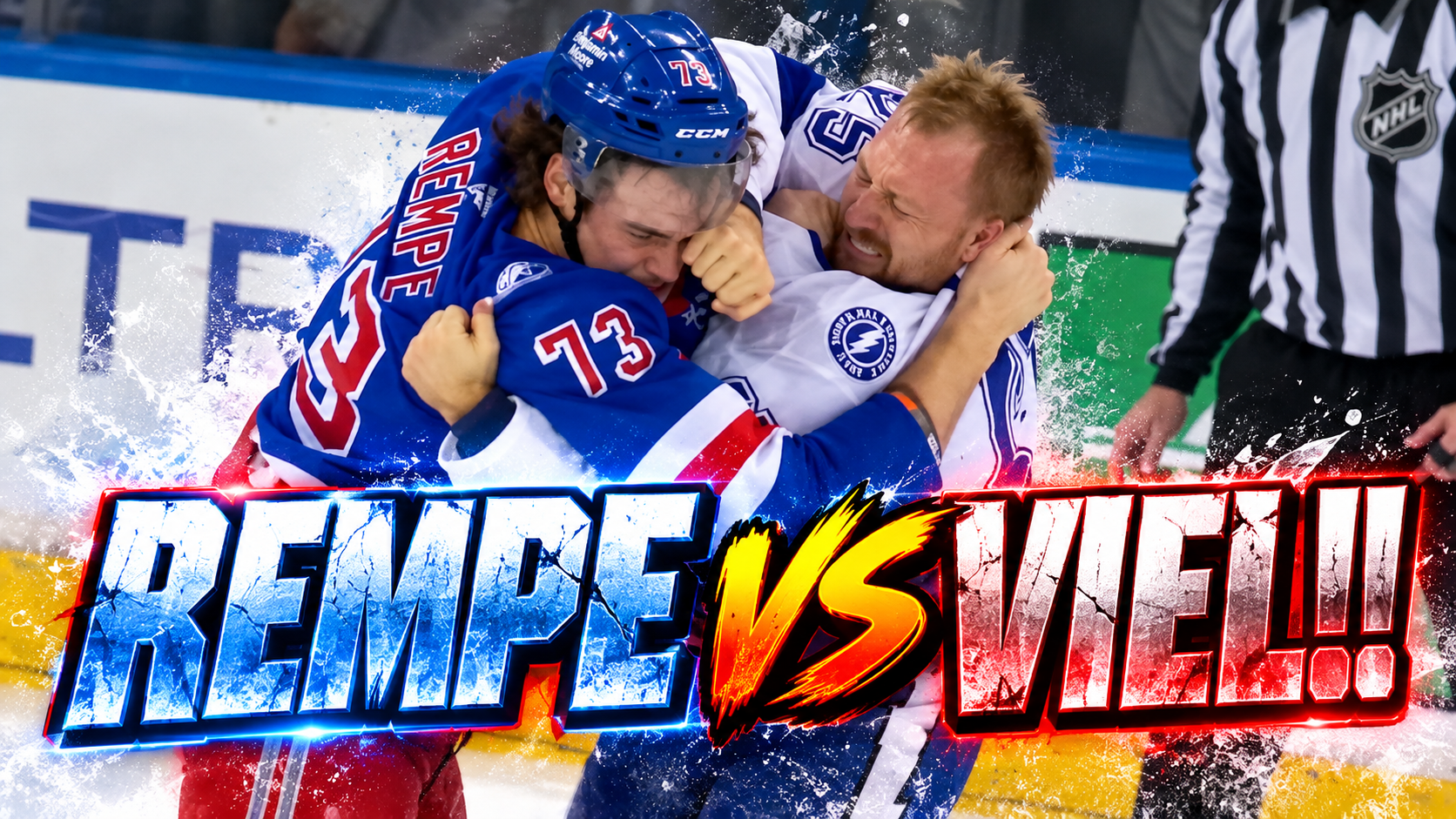 Matt Rempe Jeffrey Viel Fight Scrap | New York Rangers vs Tampa Bay Lightning 2026 Highlights