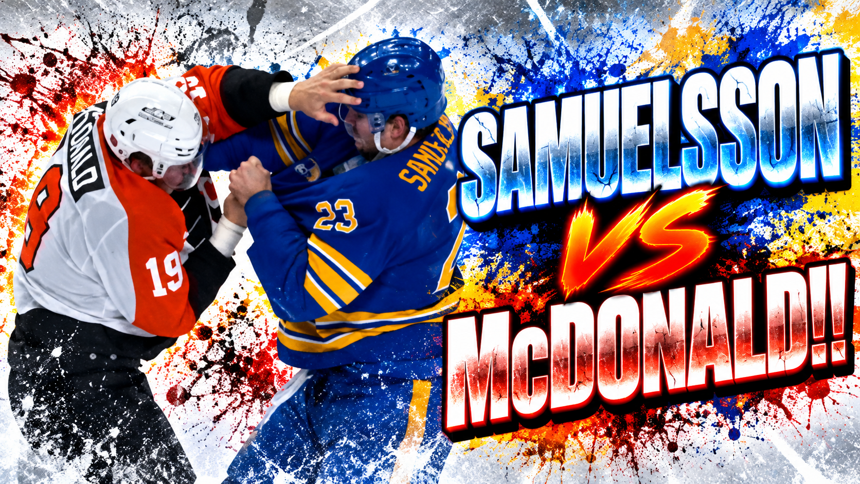 Mattias Samuelsson Hunter McDonald Fight After Big Hit On Ryan McLeod | Flyers vs Sabres 2026 Highlights